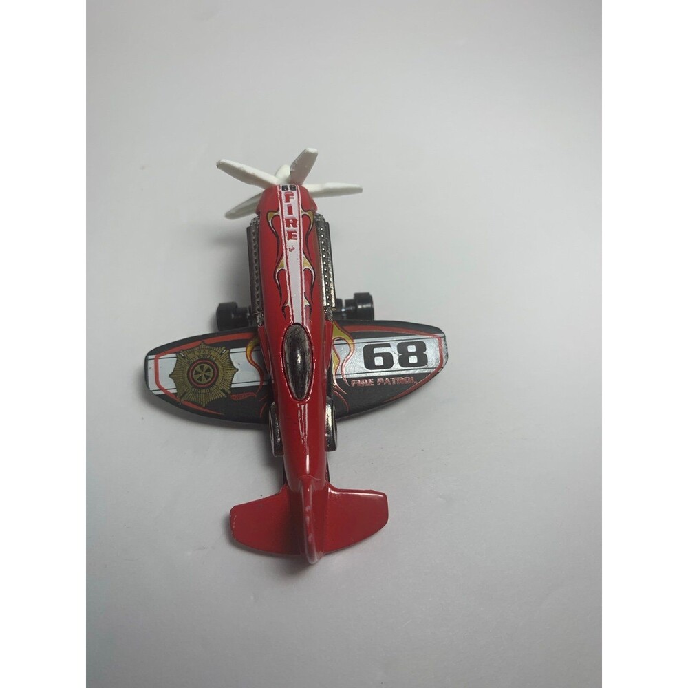 2003 Hot Wheels C2719 Fire Patrol 68 Propeller Plane Diecast Airplane